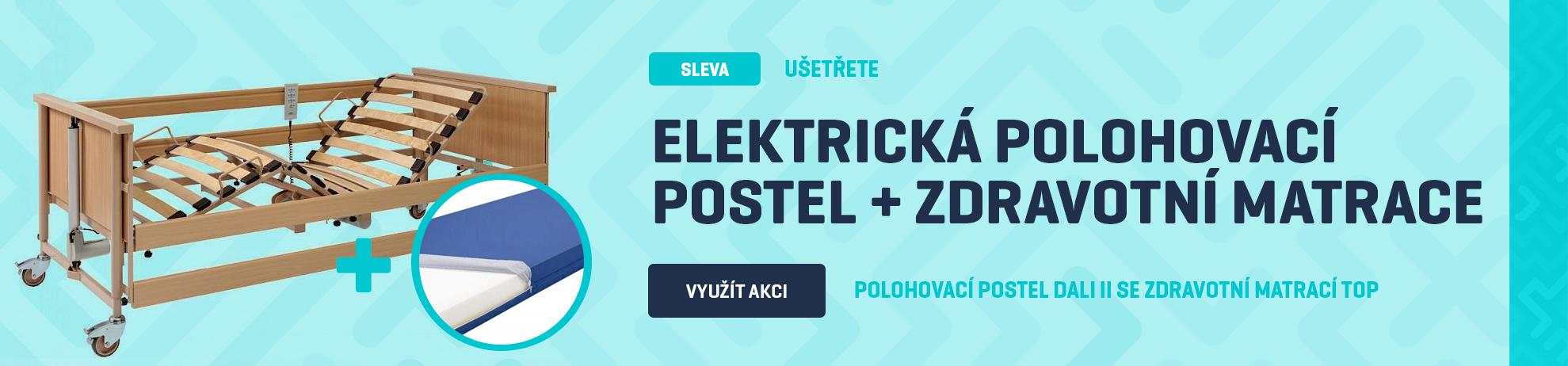 ELEKTRICKÁ POLOHOVACÍ POSTEL + ZDRAVOTNÍ MATRACE